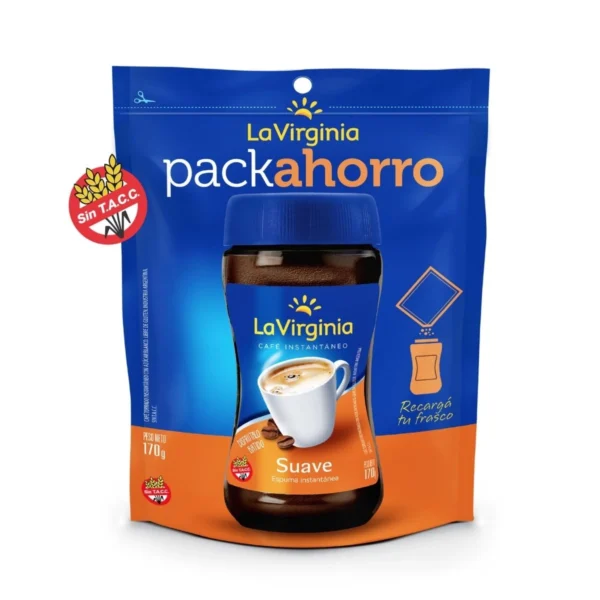 CAFÉ SUAVE LA VIRGINIA DOY PACK x 170 g