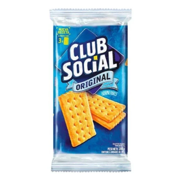 CLUB SOCIAL ORIGINAL HORNEADAS X 6 x 24 g