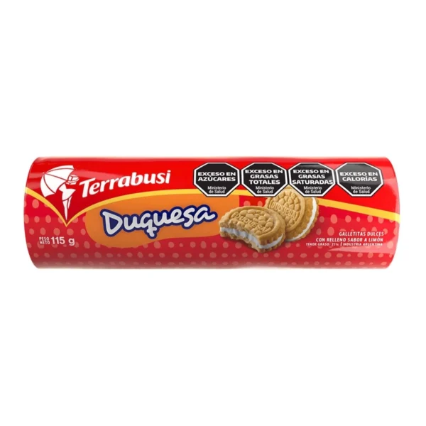 GALLETA RELLENA DUQUESA TERRABUSI x 115 g
