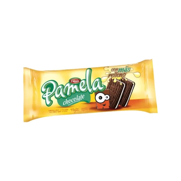 GALLETAS DE CHOCOLATE RELLENAS PAMELA x 97 g