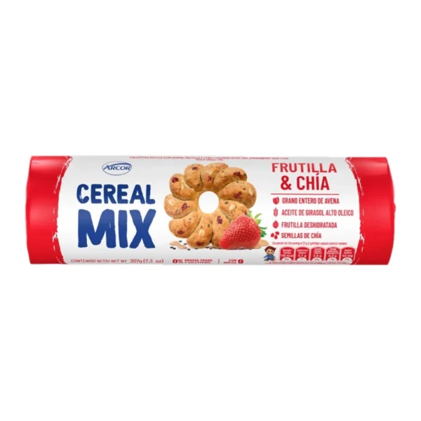 GALLETAS FRUTILLA Y CHÍA CEREAL MIX x207g COD 21222
