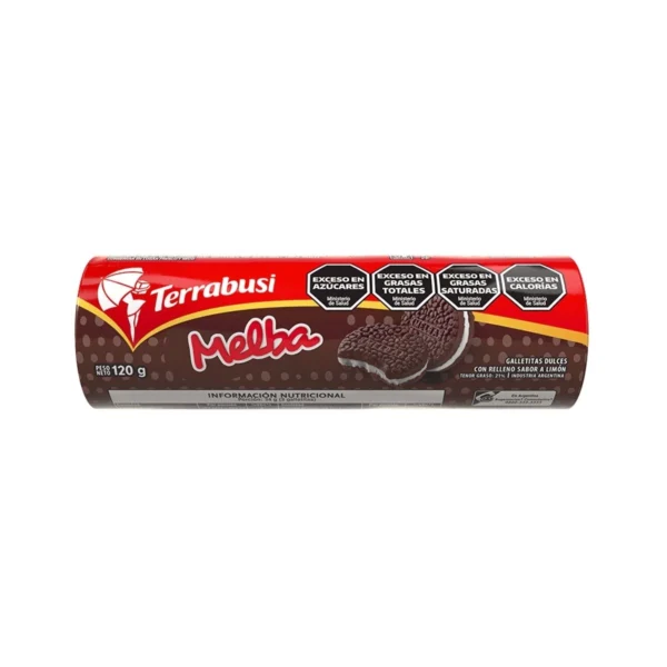 GALLETAS RELLENA MELBA TERRABUSI x 120 g