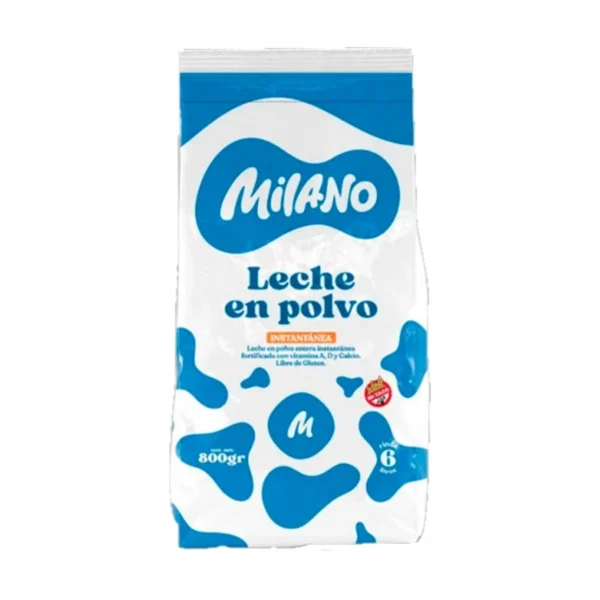 LECHE EN POLVO MILANO x 800 g