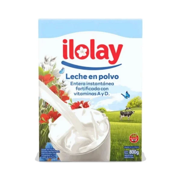 LECHE ENTERA EN POLVO ILOLAY x 800 g
