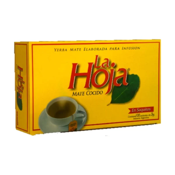 MATE COCIDO LA HOJA x 100 SAQUITOS