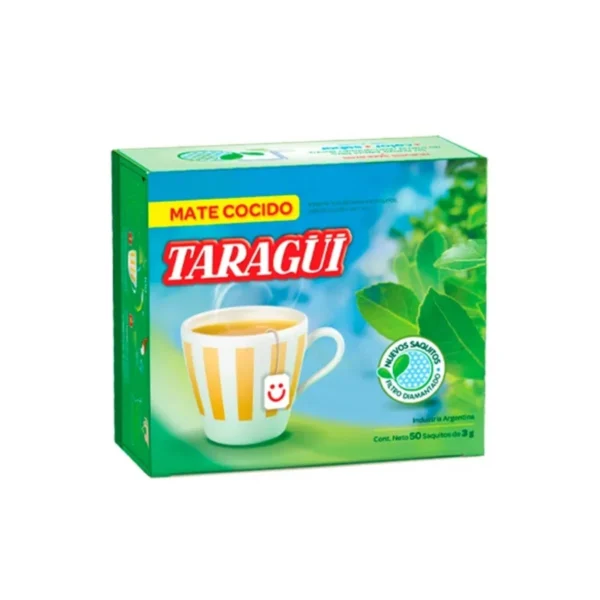 MATE COCIDO TARAGUI FILTRO DIAMANTADO x 50 SAQUITOS x 3 g