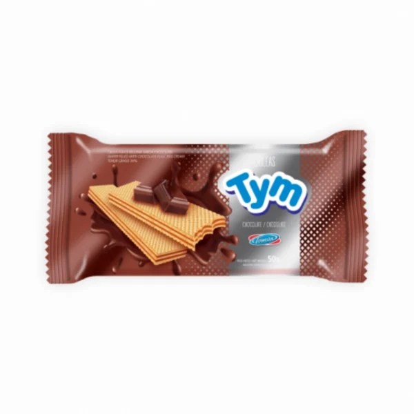 OBLEA RELLENA CHOCOLATE TYM x 50 g