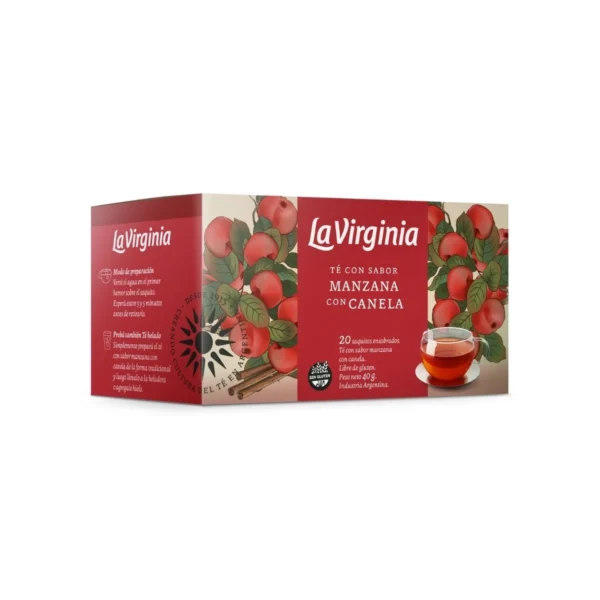 TÉ SABOR MANZANA CON CANELA LA VIRGINIA X 20 S