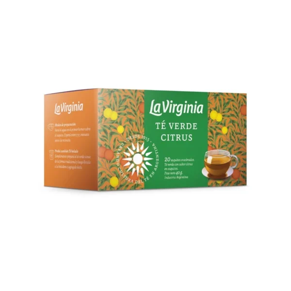 TÉ VERDE CITRUS LA VIRGINIA X20S COD 13784