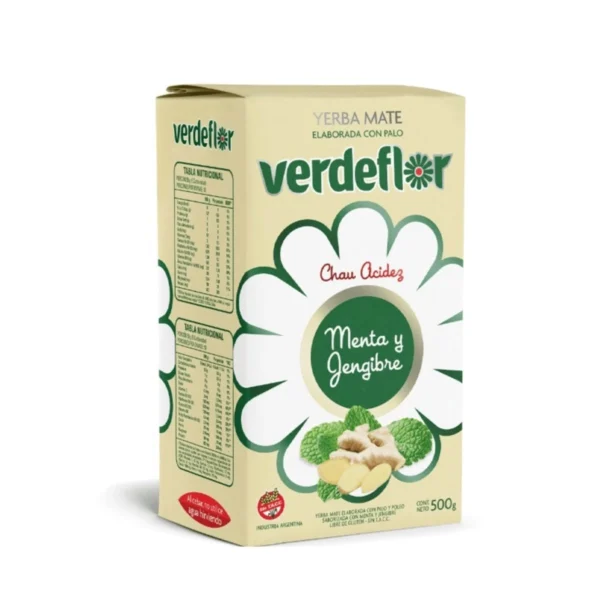 YERBA VERDEFLOR MENTA Y JENGIBRE x 500 g