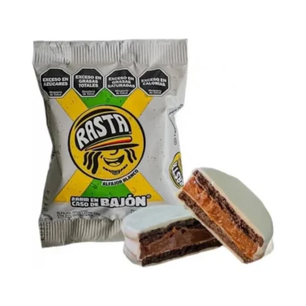 ALFAJOR BLANCO TRIPLE RASTA x 70 g