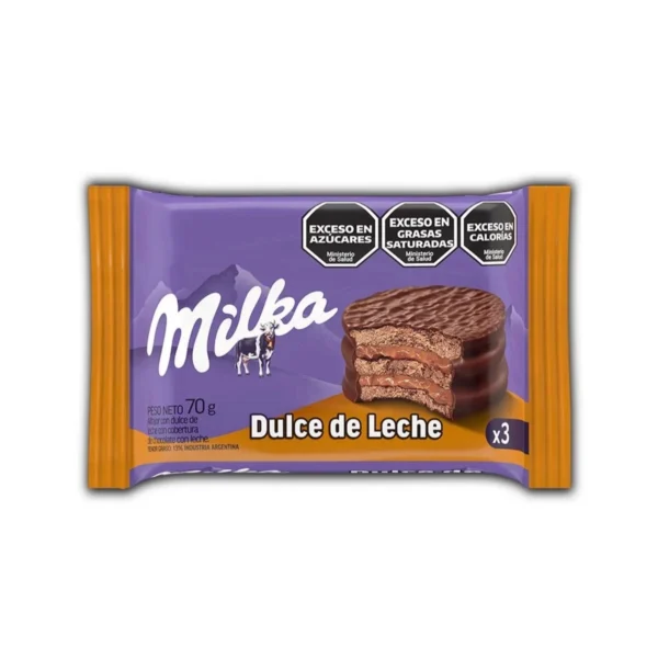 ALFAJOR DULCE DE LECHE TRIPLE MILKA x 70 g
