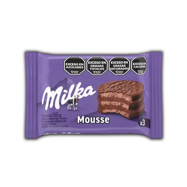 ALFAJOR MOUSSE TRIPLE MILKA x 55 g