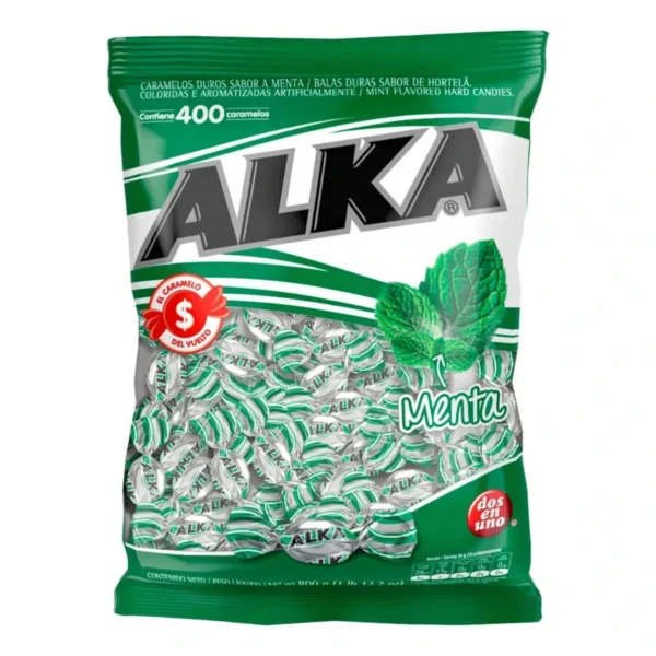 CARAMELOS MENTA ALKA x 800 g
