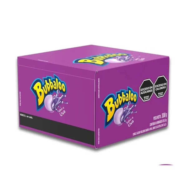 CHICLE BUBBALOO UVA X60 UNIDADES x300g COD 14911