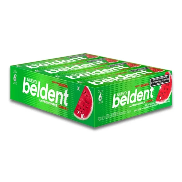 CHICLE SANDÍA BELDENT x 20 UNIDADES