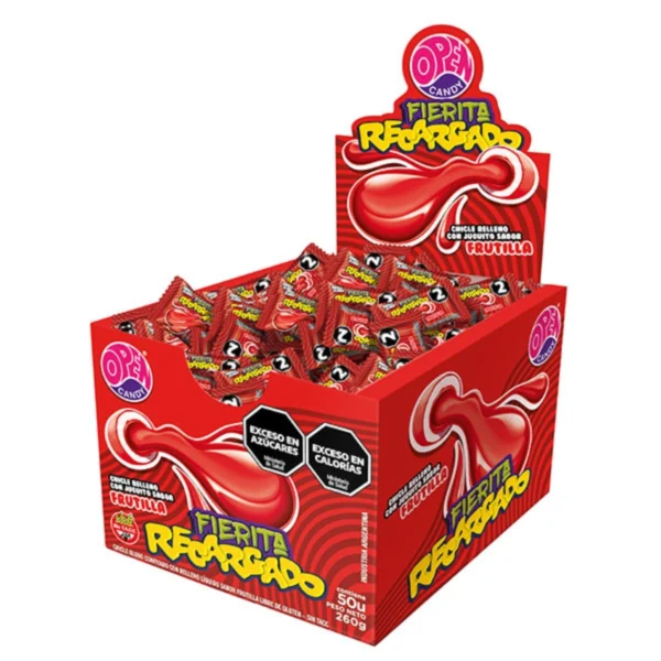 CHICLES FRUTILLA FIERITA RECARGADO x 260 g