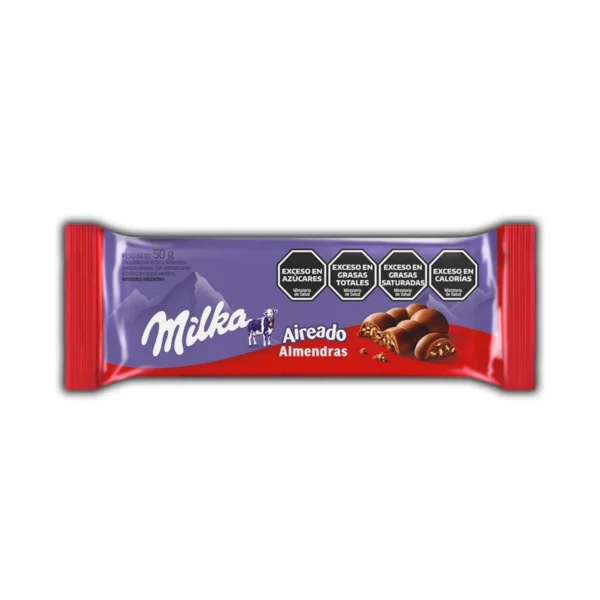 CHOCOLATE AIREADO ALMENDRAS MILKA x 50 g