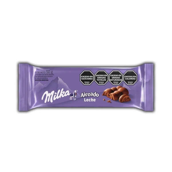CHOCOLATE AIREADO LECHE MILKA x 50 g