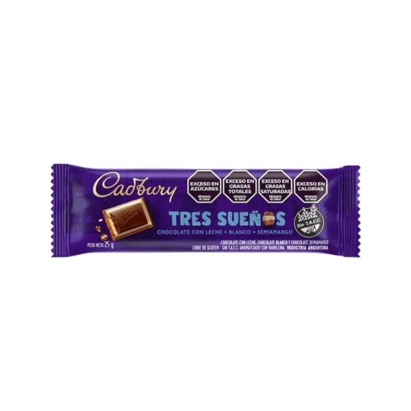 CHOCOLATE CADBURY TRES SUEÑOS x 25 g