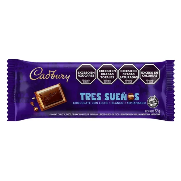 CHOCOLATE CADBURY TRES SUEÑOS x 82 g