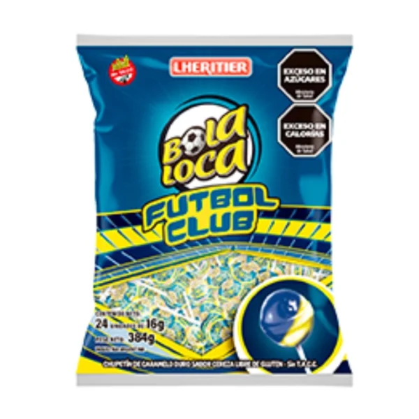 CHUPETINES BOCA BOLA LOCA LHERITIER X 24 UNIDADES