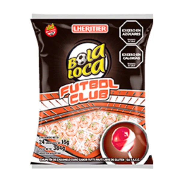CHUPETINES RIVER BOLA LOCA LHERITIER X 24 UNIDADES