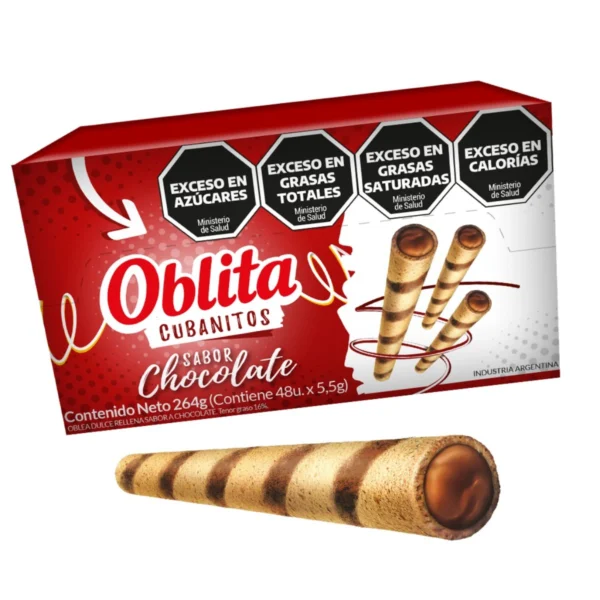 CUBANITO CHOCOLATE OBLITA X 48 UNIDADES