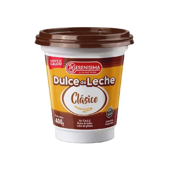 DULCE DE LECHE CLÁSICO LA SERENÍSIMA x 400 g