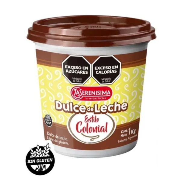 DULCE DE LECHE ESTILO COLONIAL LA SERENÍSIMA x 1 kg