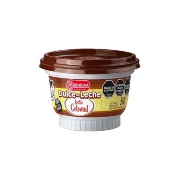 DULCE DE LECHE ESTILO COLONIAL LA SERENÍSIMA x 250 g