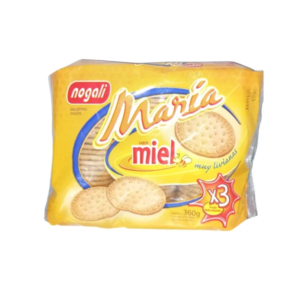 GALLETAS MIEL X3 UNIDADES MARÍA NOGALI x 360 g