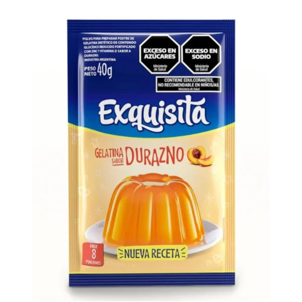 GELATINA DURAZNO EXQUISITA x40g COD 22283