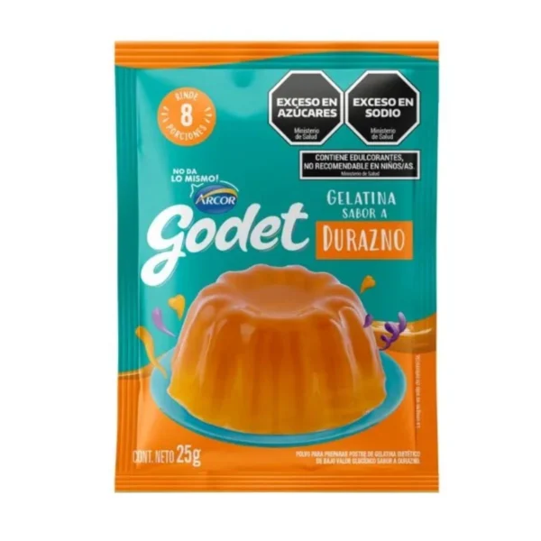 GELATINA DURAZNO GODET x 25 g