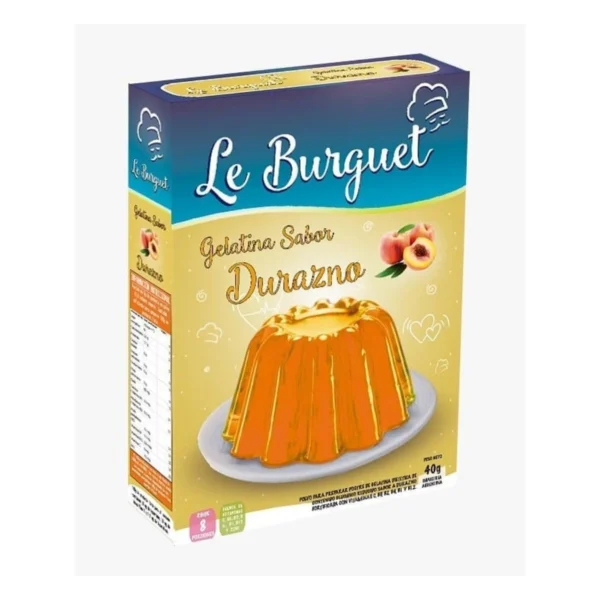 GELATINA DURAZNO LE BURGUET x 40 g