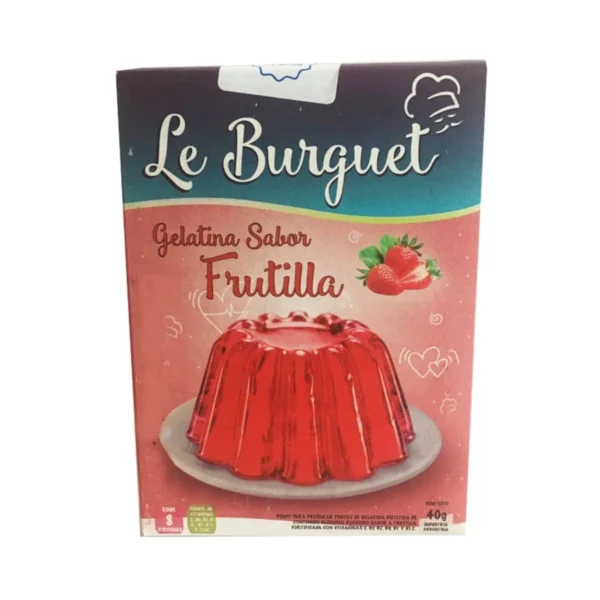 GELATINA FRUTILLA LE BURGUET x 40 g