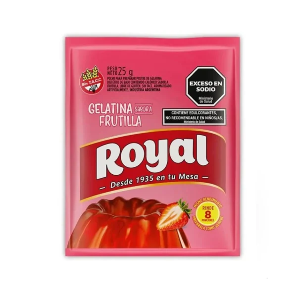 GELATINA FRUTILLA ROYAL x 25 g