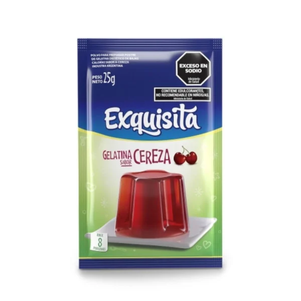 GELATINA LIGHT CEREZA EXQUISITA x 25 g