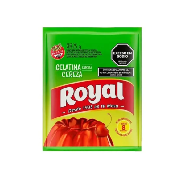 GELATINA LIGHT CEREZA ROYAL x 25 g