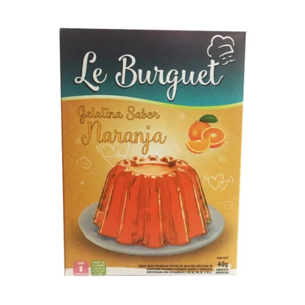 GELATINA NARANJA LE BURGUET x 40 g