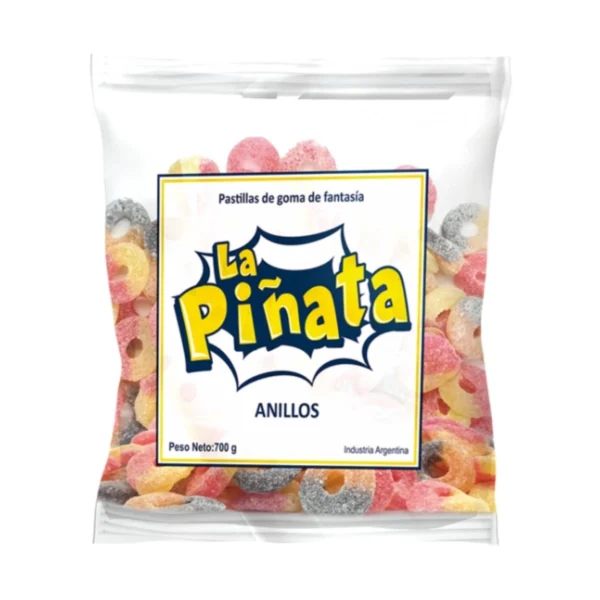 GOMITAS LA PIÑATA ANILLOS x 700 g