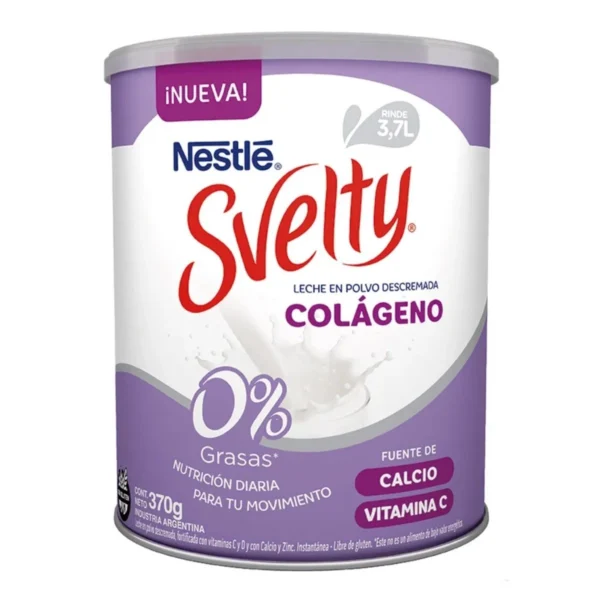 LECHE EN POLVO DESCREMADA COLÁGENO SVELTY x 370 g