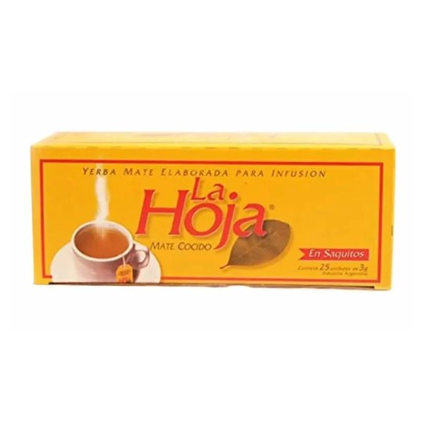 MATE CODIDO LA HOJA x 25 SAQUITOS