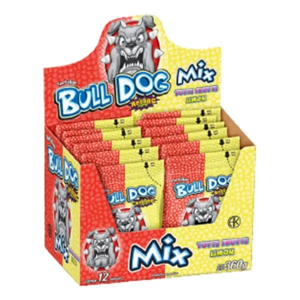 PASTILLAS BULLDOG TUTTI FRUTTI LIMON X12 UNIDADES x 360 g