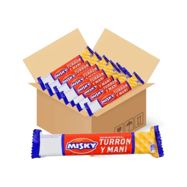 TURRÓN MISKY X50 UNIDADES x 25 g