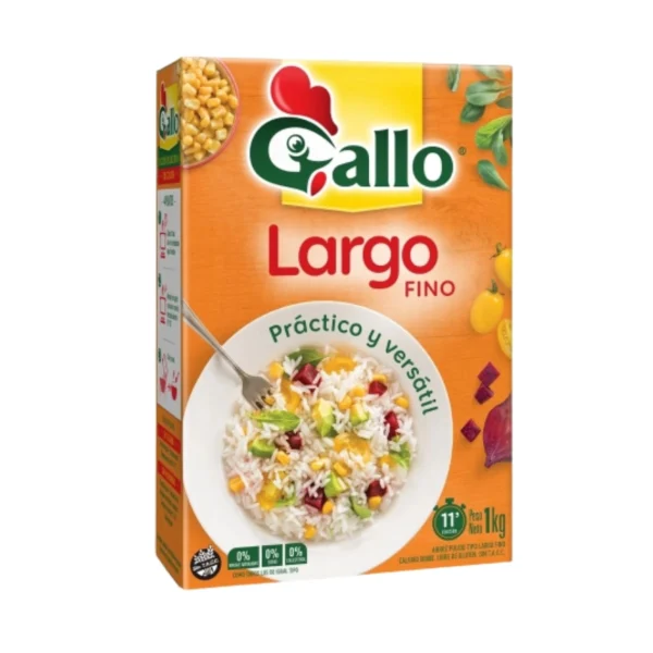 ARROZ LARGO FINO GALLO x 1 Kg