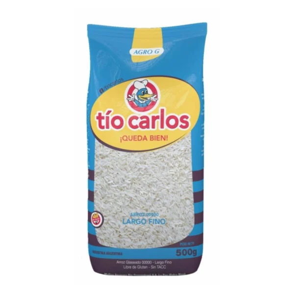 ARROZ LARGO FINO TÍO CARLOS x 500 g