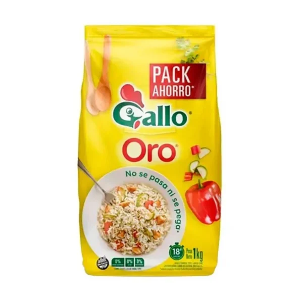 ARROZ PARBOIL GALLO ORO PAQUETE x 1 Kg