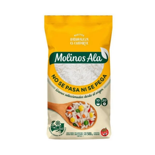 ARROZ PARBOIL MOLINOS ALA x 500 g