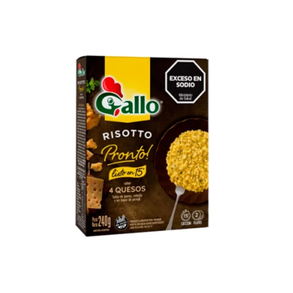 ARROZ RISOTTO 4 QUESOS GALLO x 240 g